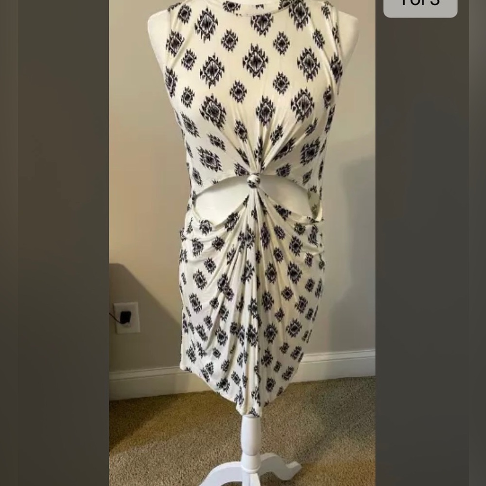 Mini dress with cut outs sleeveless Vestique